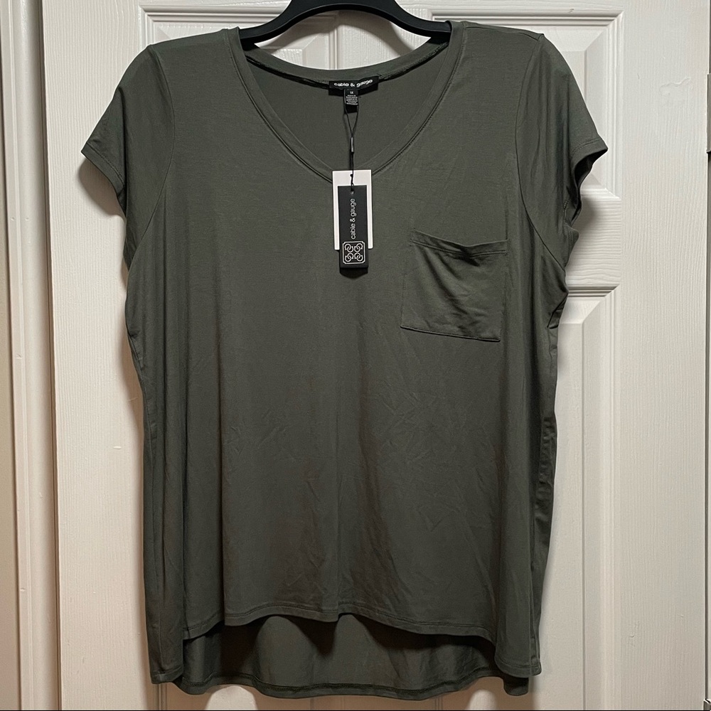 Army Green Pocket T-Shirt